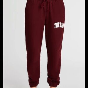 The Bar Burgundy Joggers